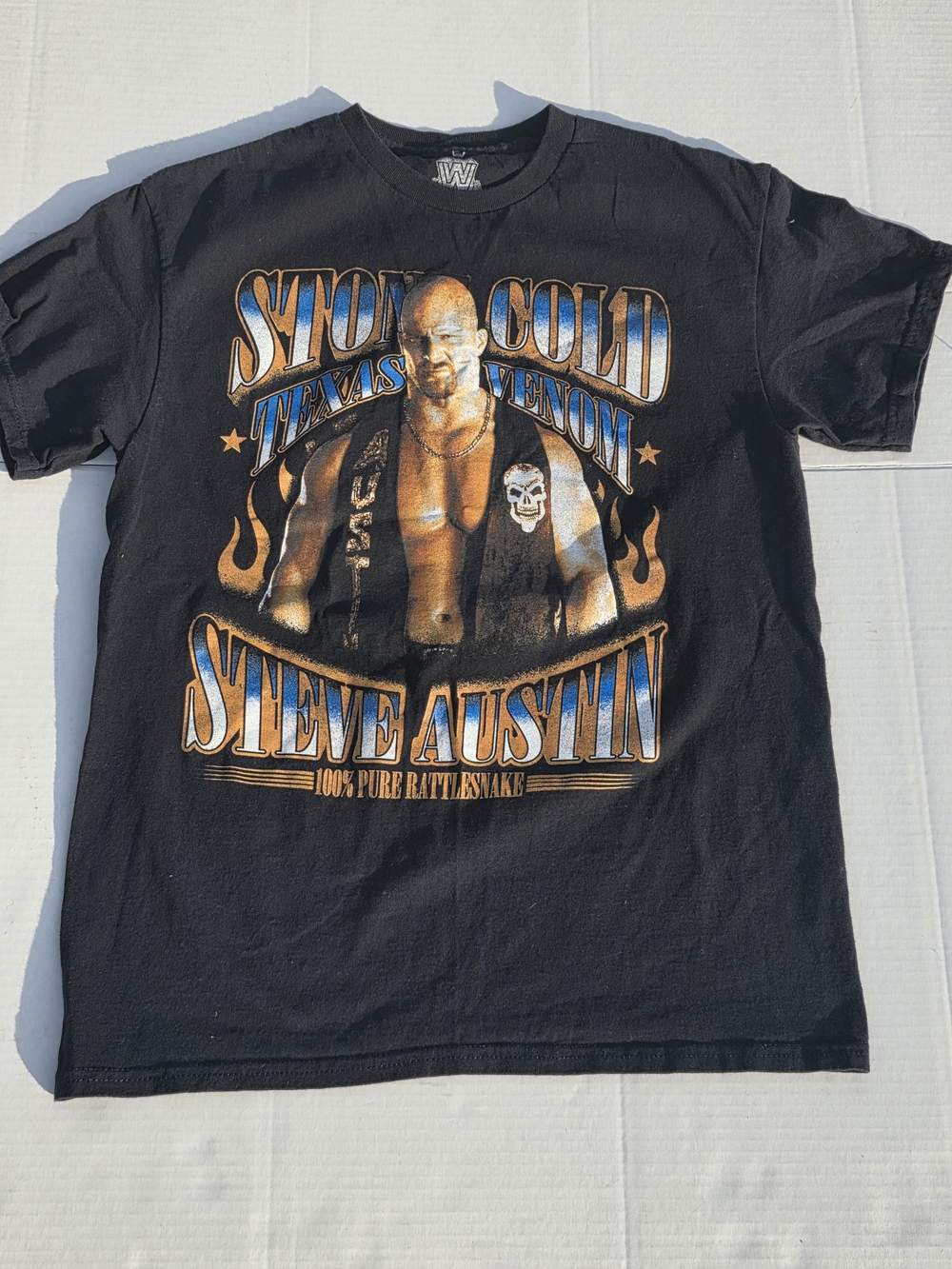 Stone Cold Steve Austin Black Graphic Men’s T-Shirt Size M